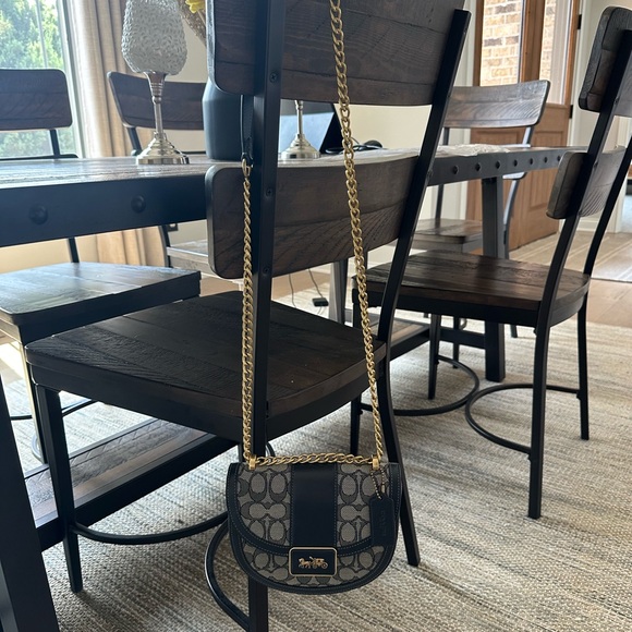 Coach Alie Saddle Crossbody in Signature Jacquard - Picture 6 of 6